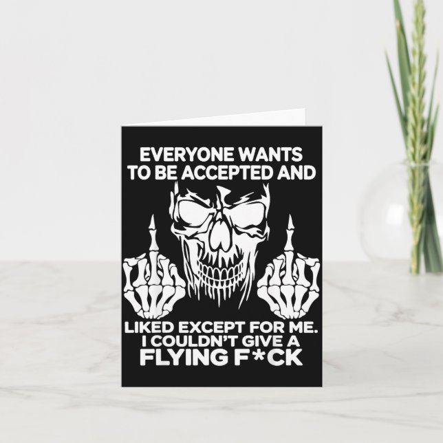 Jeder möchte akzeptiert werden und mag außer karte (Vorderseite)