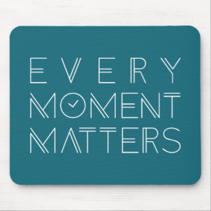 Jeder Moment ist Typografie   Mousepad von