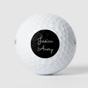 Jeder Name Coole editierbare weiße Schrift auf S Golfball