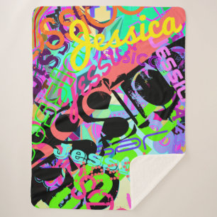 Jeder Name individuell einstellbare kreative, fett Sherpadecke