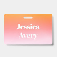 Jeder Name | Retro-Modern gestylter Text farbenfro