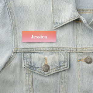 Jeder Name   Retro-Modern gestylter Text farbenfro Namensschild
