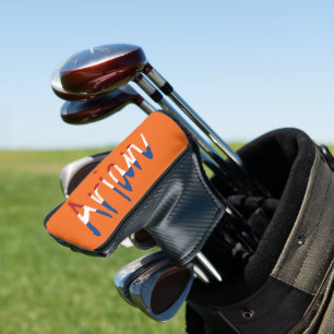 Jeder Name überlagert sich auf der NLD-Flagge auf Golf Headcover