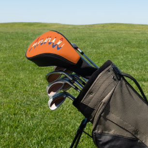 Jeder Name überlagert sich auf der NLD-Flagge auf Golf Headcover