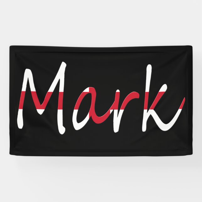 Jeder Name überlagerte sich auf der Flagge England Banner (Horizontal)