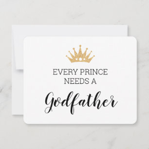 Jeder Prinz braucht eine Taufe des Vaters Karte