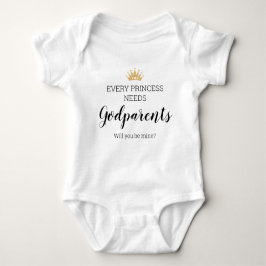 Jeder Prinzessin braucht Godeltern, du bist meiner Baby Strampler