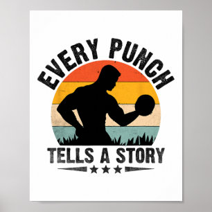 Jeder Punch erzählt von einem Story Boxer Sports G Poster