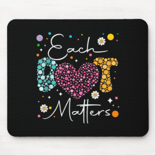 Jeder Punkt zählt Polka-Punkt-Liebhaber Froher Pun Mousepad
