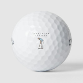 'Jeder Putt zählt' Motivationsgeschenk für Golfer Golfball