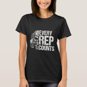 Jeder Rep zählt die Bodybuilding Bodybui mit der G T-Shirt