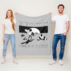 Jeder Rick braucht einen Morty Fleecedecke