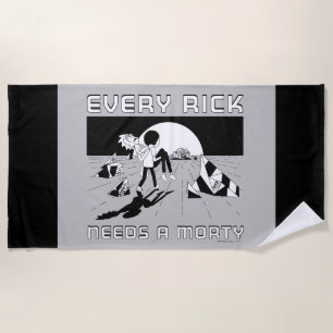 Jeder Rick braucht einen Morty Strandtuch