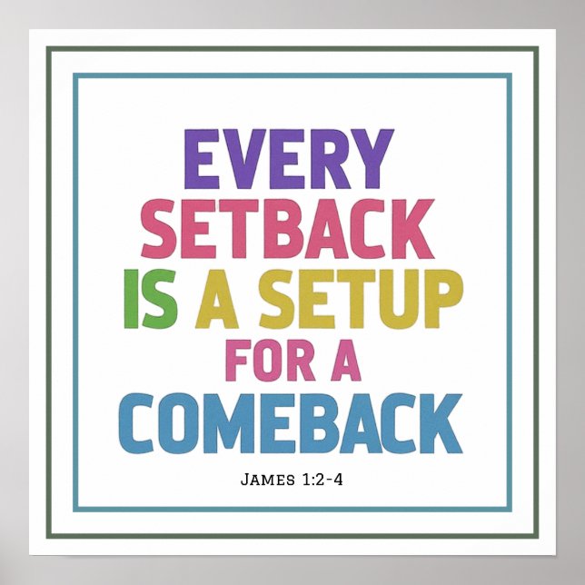 Jeder Rückschlag ist ein Setup für ein Comeback Mi Poster (Vorne)