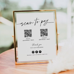 JEDER Scan zum Bezahlen des SMS-Abonnements für de Poster