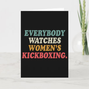 Jeder schaut Frauen-Kickboxen  Karte