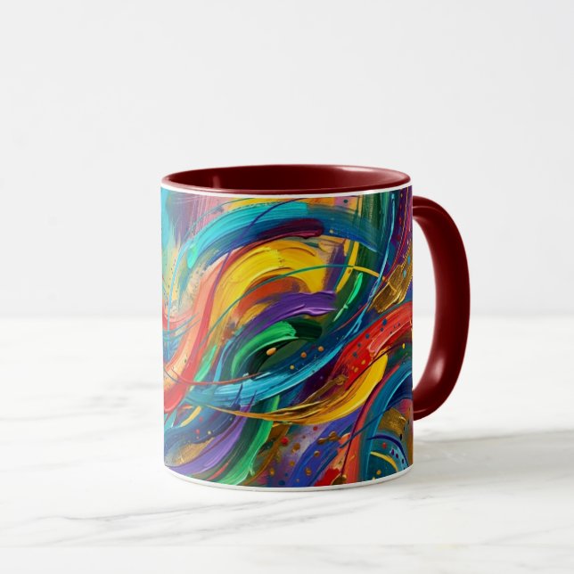 Jeder Schluck fühlt sich besser mit Style Mug Tasse (VorderseiteRechts)