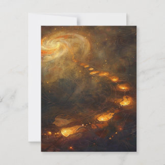 Jeder Schritt ist ein Ritual — Mystischer Pfadentw Postkarte