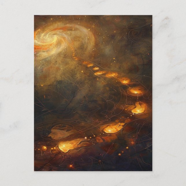 Jeder Schritt ist ein Ritual — Mystischer Pfadentw Postkarte (Vorderseite)