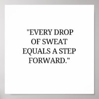 Jeder Schweißtropfen ist ein Fortschritt