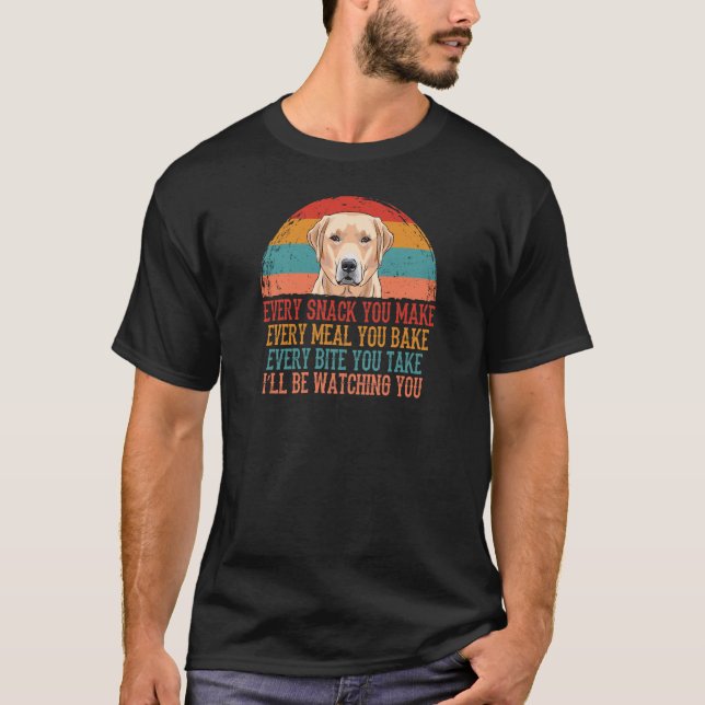 Jeder Snack, den Labrador zubereitet T-Shirt (Vorderseite)