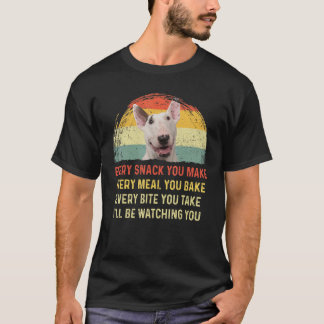 Jeder Snack, den Sie Bull Terrier Hund Mama Vater T-Shirt