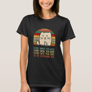Jeder Snack, den Sie machen Cat Meow Kitty Cats Ma T-Shirt