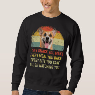 Jeder Snack, den Sie machen Corgi Hund Mama Hund V Sweatshirt