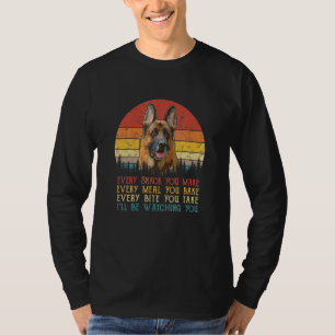 Jeder Snack, den Sie machen deutschen Schäferhund  T-Shirt