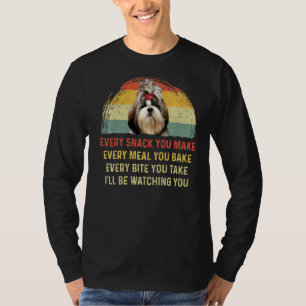 Jeder Snack, den Sie schicken Tzu Hund Mama Hund V T-Shirt