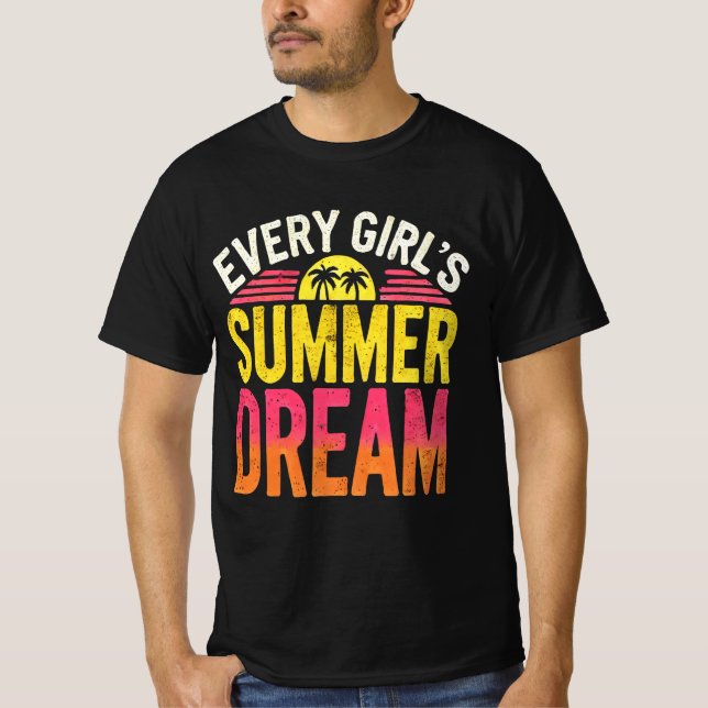 Jeder Sommertraum für Mädchen T-Shirt (Vorderseite)