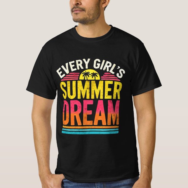Jeder Sommertraum für Mädchen T-Shirt (Vorderseite)