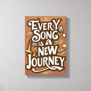 Jeder Song ist eine neue Option 2 Leinwanddruck