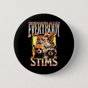 Jeder Stims Autismus Awareness Bootleg Neurodive Button