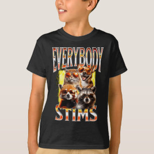 Jeder Stims Autismus Awareness Bootleg Neurodive T-Shirt