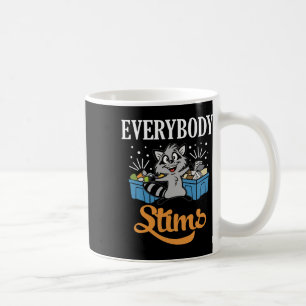 Jeder stimuliert Neurodiversität Autismus Krieger Kaffeetasse