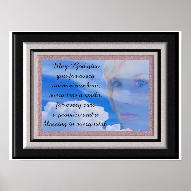 Jeder Sturm ein Regenbogen - Kunstdruck Poster (Vorne)