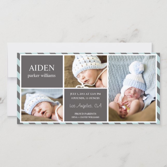 JEDER TAG BABY | GEBURTSANKÜNDIGUNG ANKÜNDIGUNG (Vorderseite)