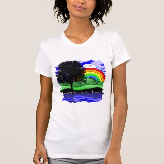 Jeder Tag ist der Tag der Erde T-Shirt (Vorderseite)