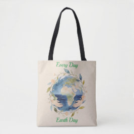 Jeder Tag ist Earth Day - Blumenglobus mit Händen