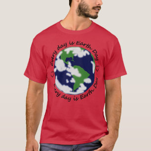Jeder Tag ist Earth Day Öko Hearts T-Shirt