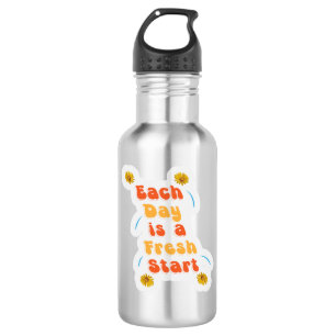 Jeder Tag ist ein Freash Inspirier Wasser Flasche Edelstahlflasche