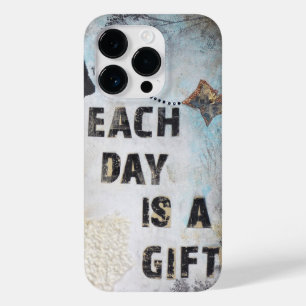Jeder Tag ist ein Geschenk Mixed-Media-Angebot Case-Mate iPhone 14 Pro Hülle