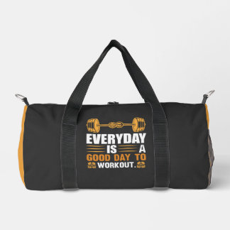 Jeder Tag Ist Ein Guter Tag Zum Training T-Shirt Duffle Bag
