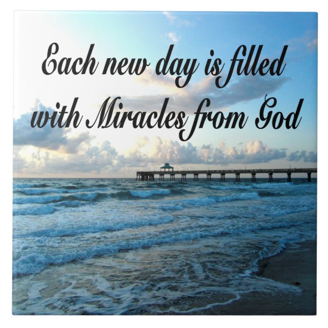 JEDER TAG IST EIN KRAKEL VON GOTT. FLIESE (Vorderseite)