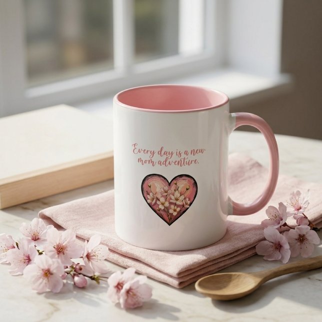 Jeder Tag Ist Ein Neues Mütter-Abenteuer Design Tasse (Von Creator hochgeladen)