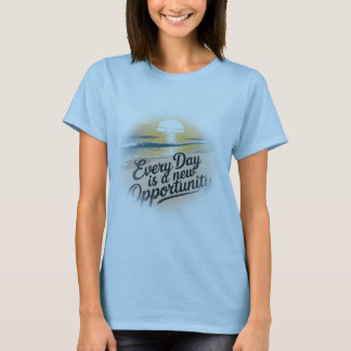Jeder Tag ist eine neue Chance - Vintag T-Shirt