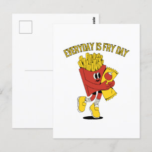 Jeder Tag Ist Frittier Tag Postkarte