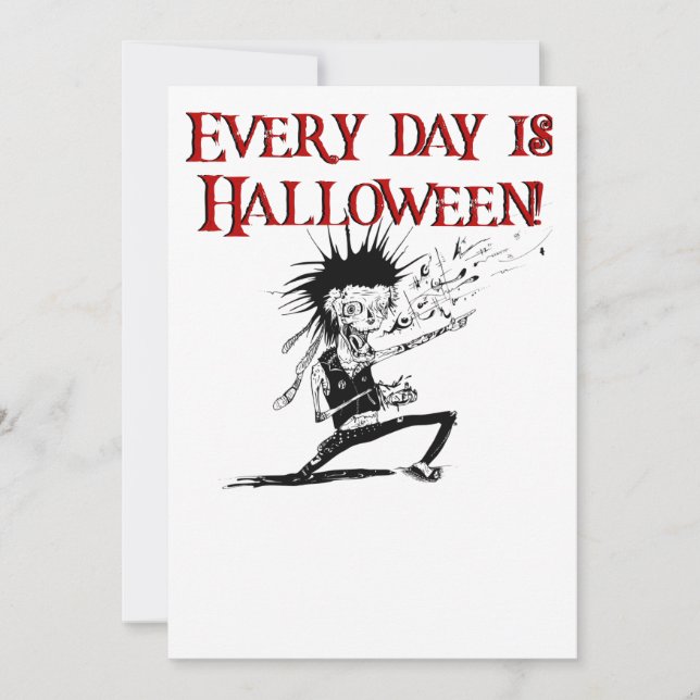 Jeder Tag ist Halloween! Einladung (Vorderseite)