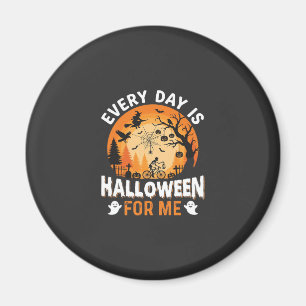 Jeder Tag ist Halloween Vintage T-Shirt Design Magnet